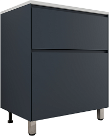 Style Line Тумба под раковину Лима 70 Plus эмаль графит матовая – фотография-2